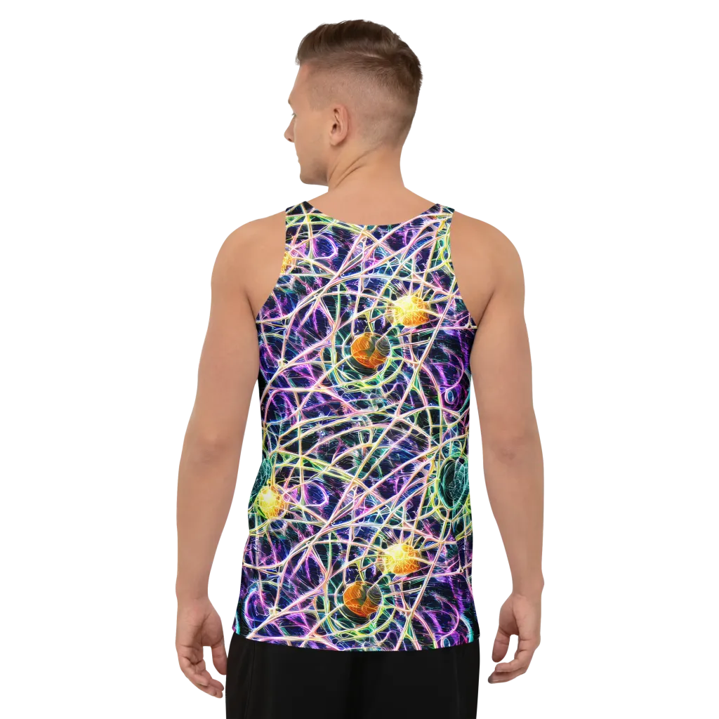 Wölfli Web on Men's Tank Top — Back