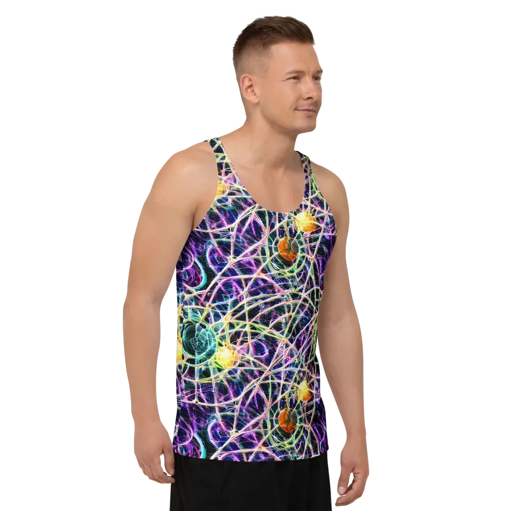 Wölfli Web on Men's Tank Top — Right Front