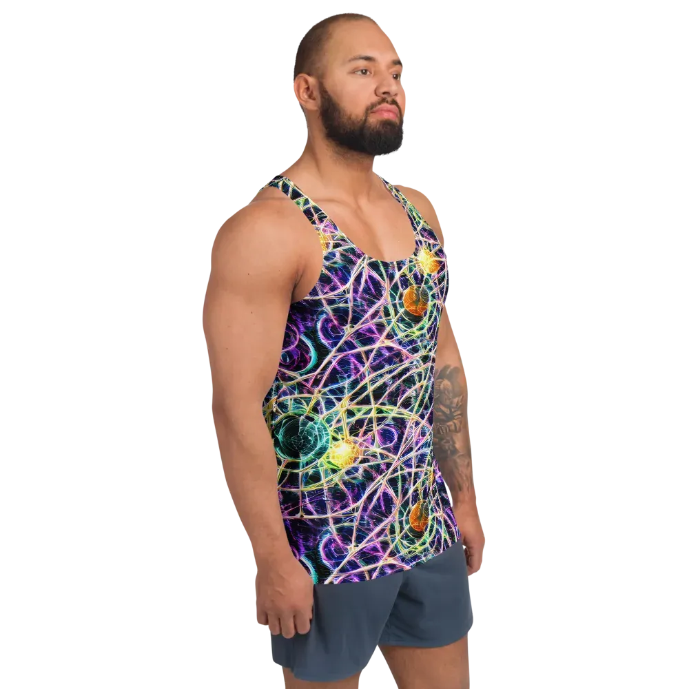 Wölfli Web on Men's Tank Top — Right Front