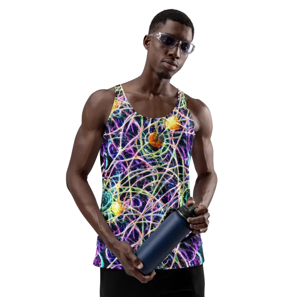 Wölfli Web on Men's Tank Top — Front
