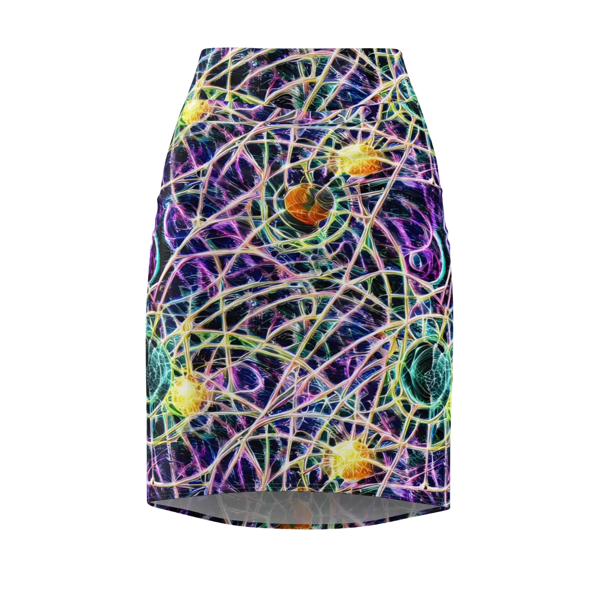 Wölfli Web on Pencil Skirt — Front