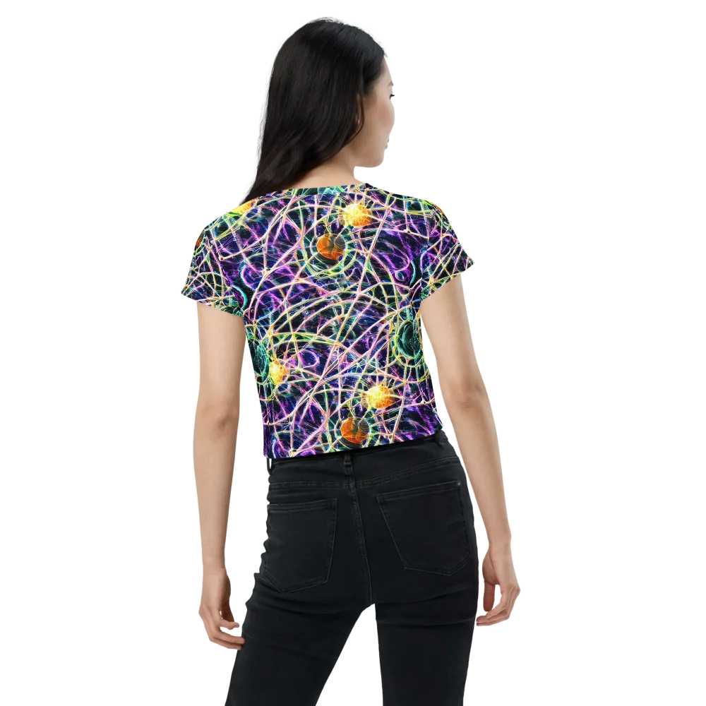 Wölfli Web on Crop Tee — Back
