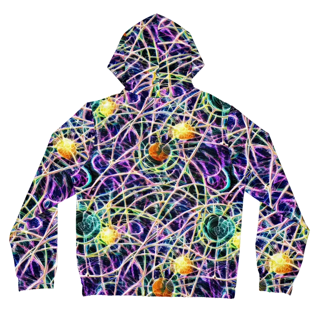 Wölfli Web on Women's Full-Zip Hoodie — Back