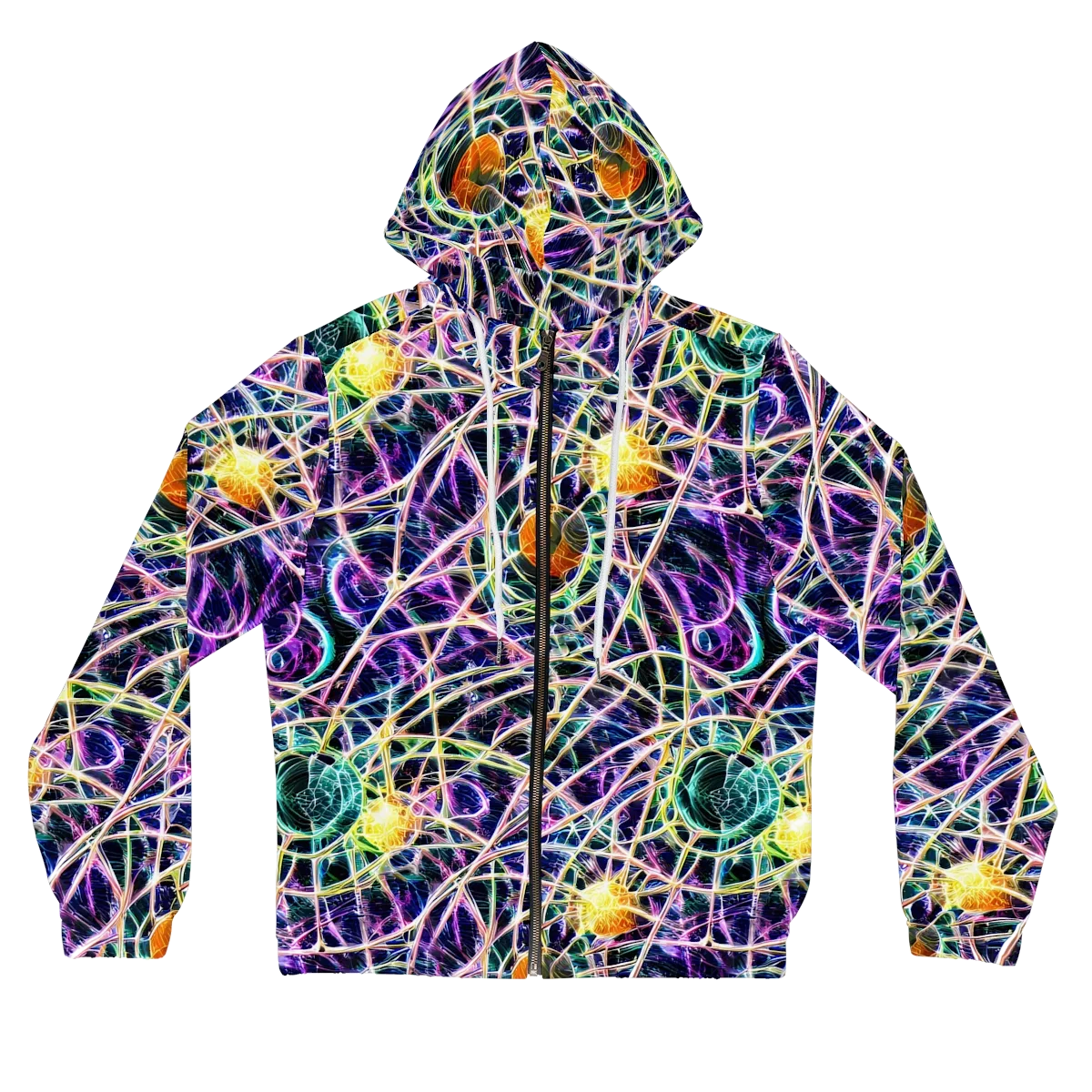 Wölfli Web on Women's Full-Zip Hoodie — Front