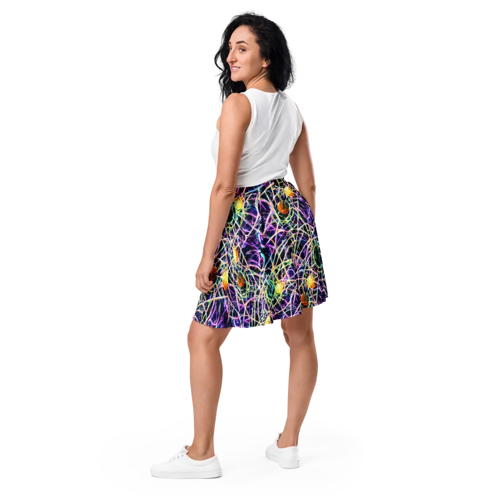 Wölfli Web on Skater Skirt — Back