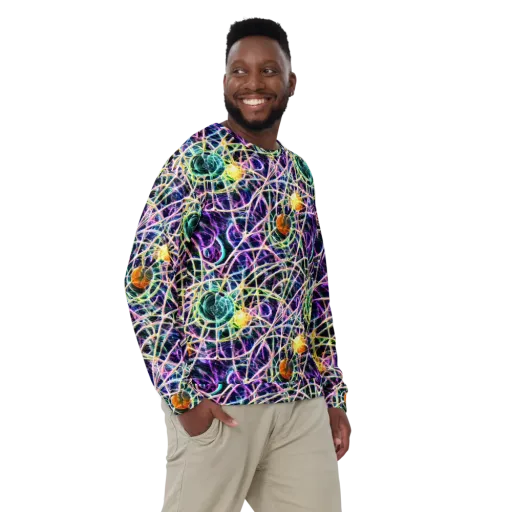 Wölfli Web on a Sweatshirt