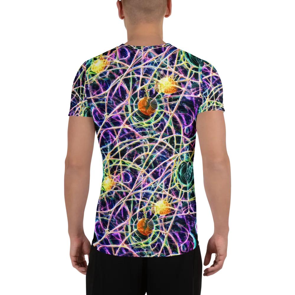 Wölfli Web on Men's Athletic T-Shirt — Back