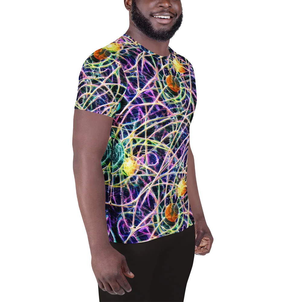 Wölfli Web on Men's Athletic T-Shirt — Right