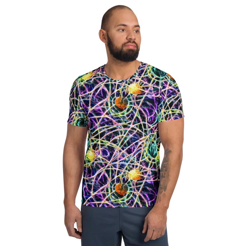 Wölfli Web on Men's Athletic T-Shirt — Front