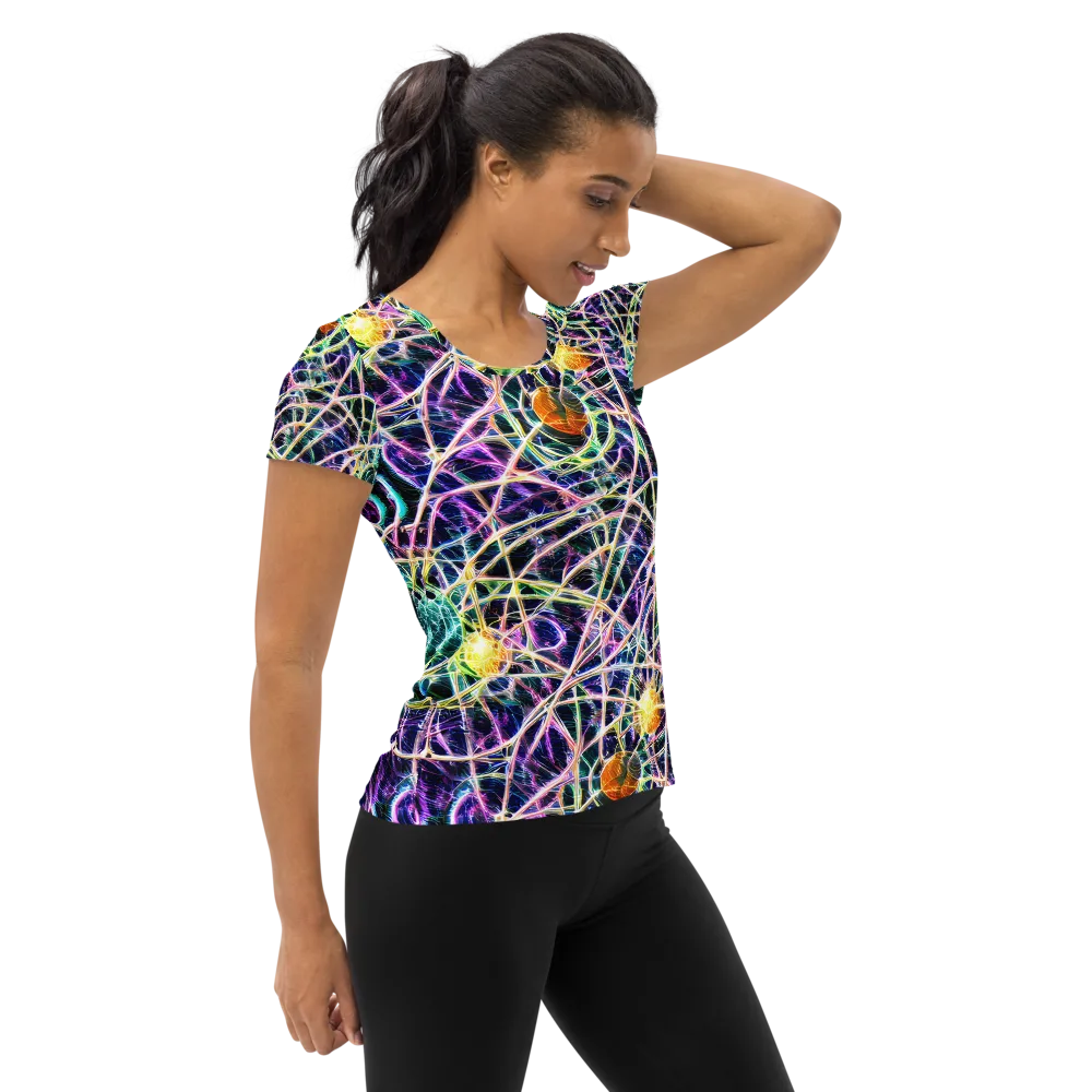 Wölfli Web on Women's Athletic T-Shirt — Right