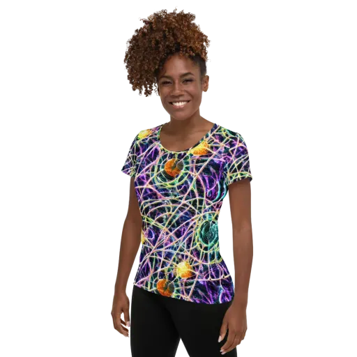 Wölfli Web on a Women's Athletic T-Shirt
