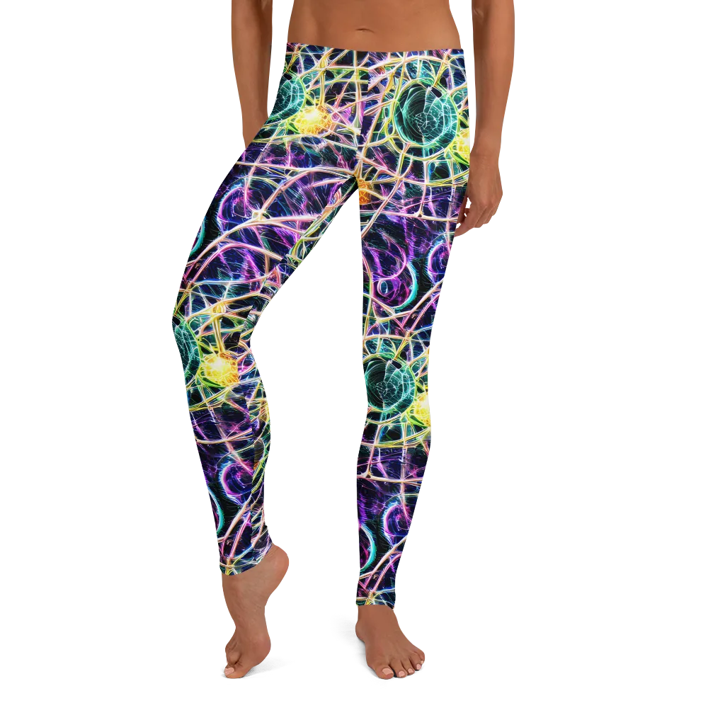 Wölfli Web on Leggings — Front