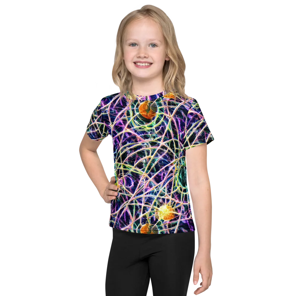 Wölfli Web on Kids Crew Neck T-Shirt — Front