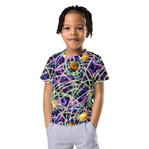 Wölfli Web on a Kids Crew Neck T-Shirt