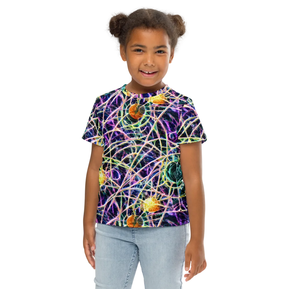 Wölfli Web on Kids Crew Neck T-Shirt — Front