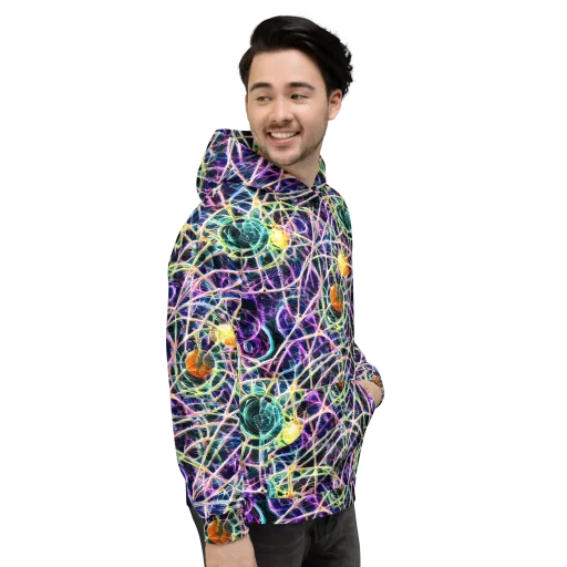 Wölfli Web on a Hoodie