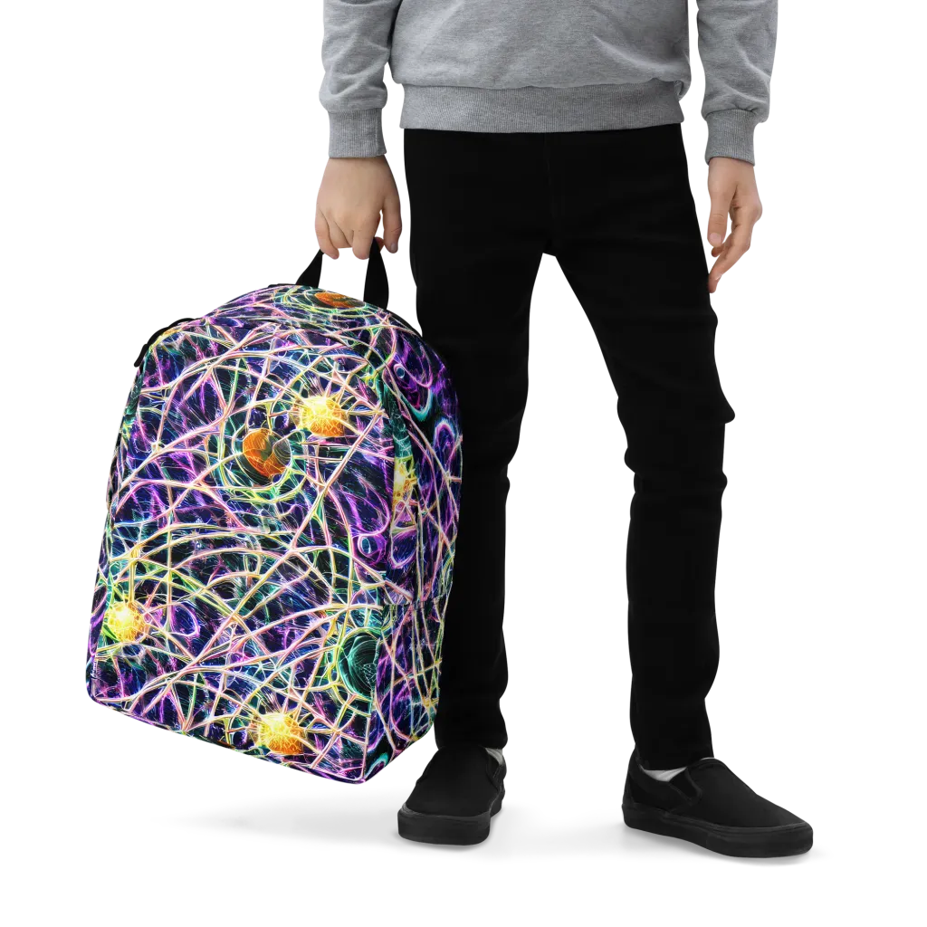 Wölfli Web on Minimalist Backpack — Zoomed-in