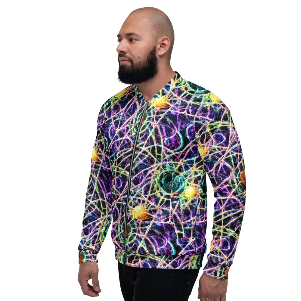 Wölfli Web on Bomber Jacket — Left