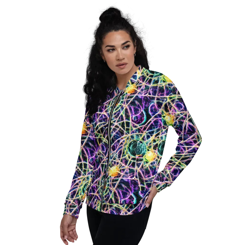 Wölfli Web on Bomber Jacket — Left