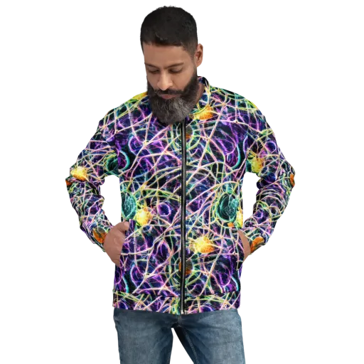 Wölfli Web on a Bomber Jacket