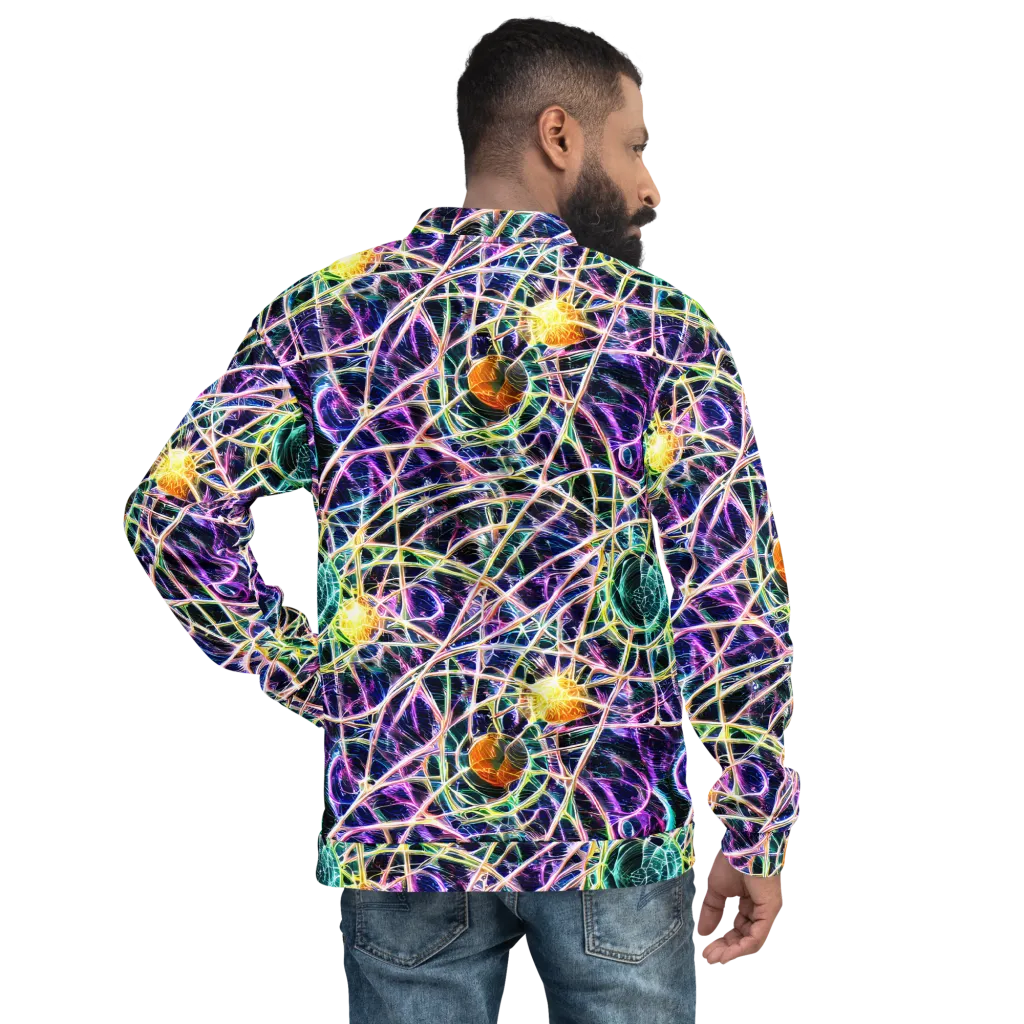 Wölfli Web on Bomber Jacket — Back
