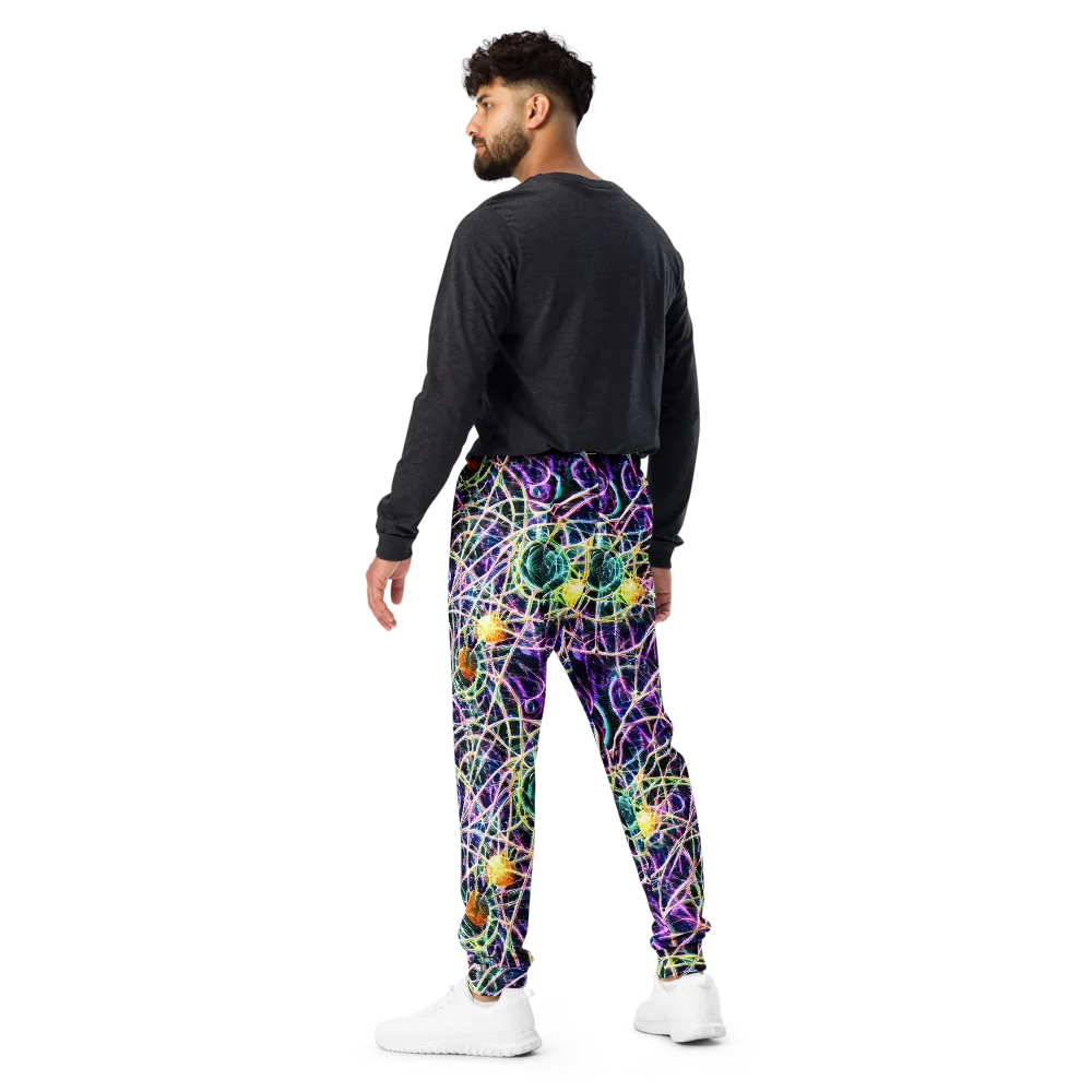 Wölfli Web on Men's Joggers — Back
