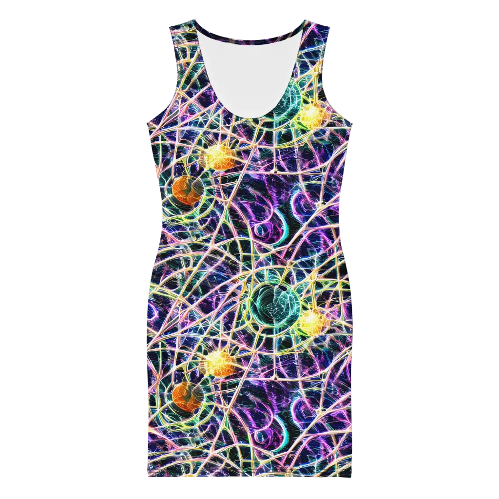 Wölfli Web on Bodycon Dress — Front