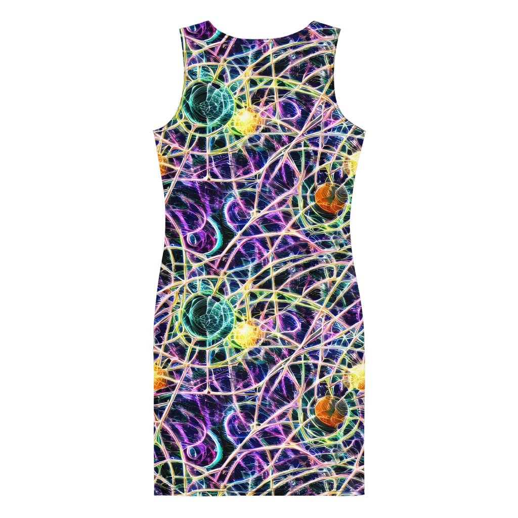Wölfli Web on Bodycon Dress — Back