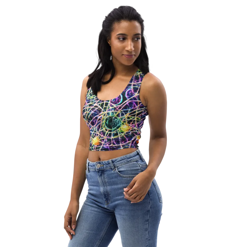 Wölfli Web on Crop Top — Left Front