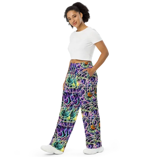 Wölfli Web on a Wide-Leg Pants