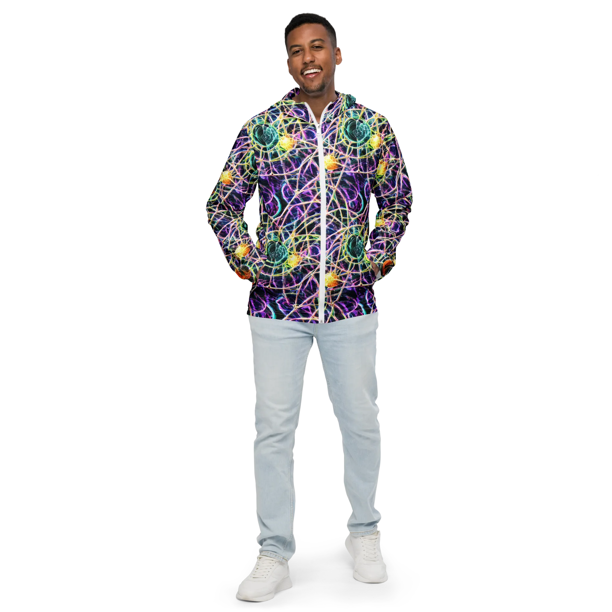 Wölfli Web on Men's Windbreaker — Front