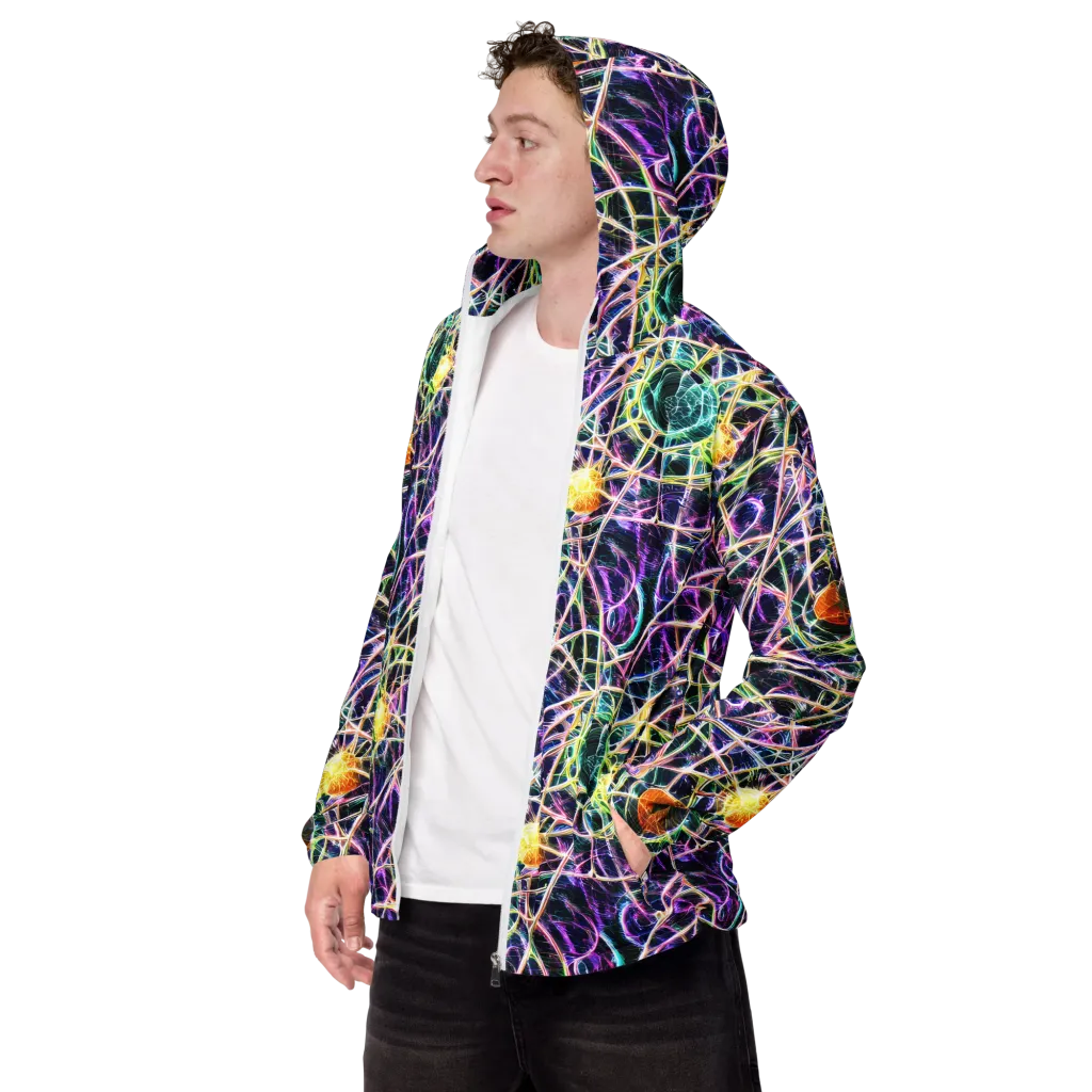 Wölfli Web on Men's Windbreaker — Left Front