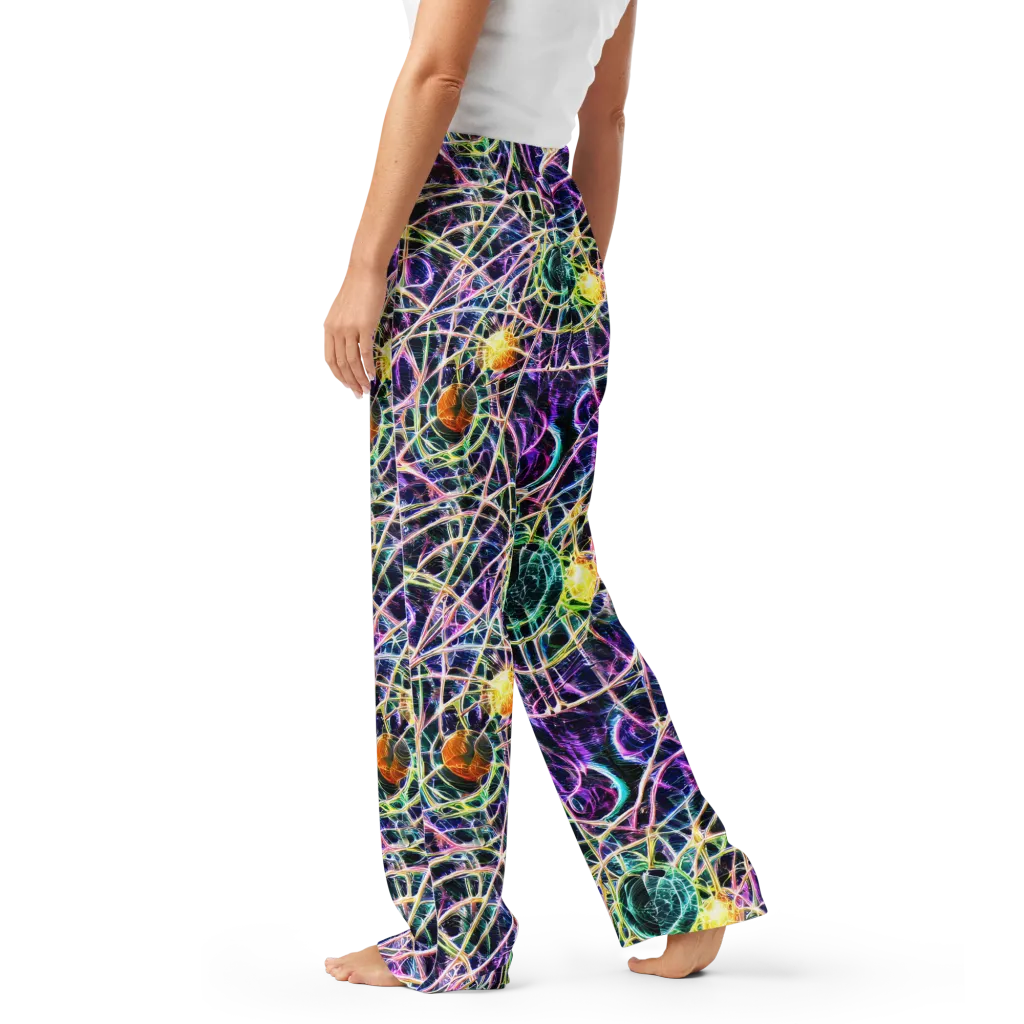 Wölfli Web on Women's Pajama Pants — Left