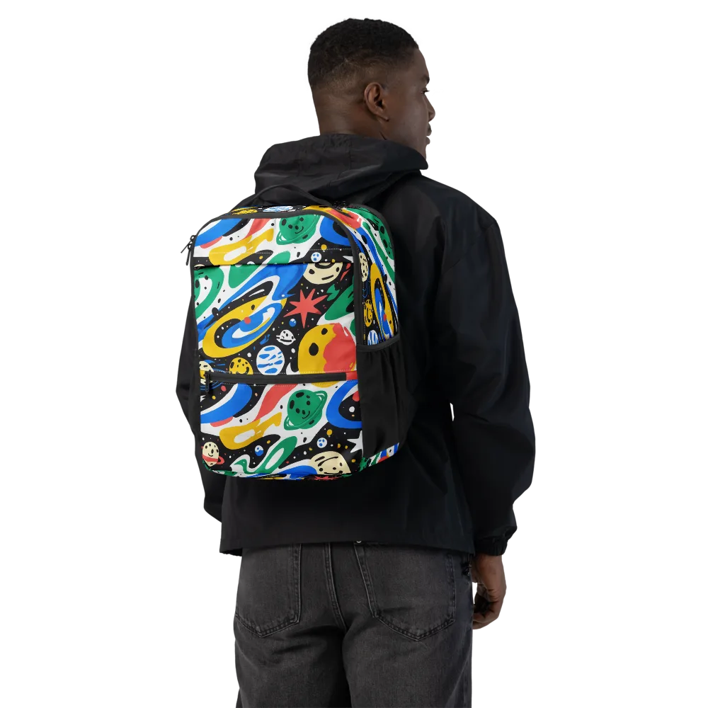 Rocket Carnival on Utility Backpack — Back