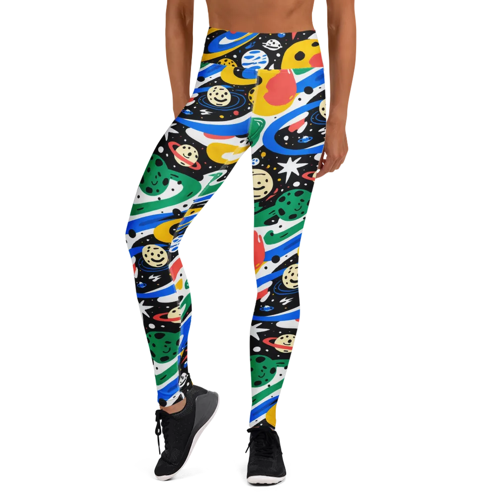 Rocket Carnival on Yoga Leggings — Front