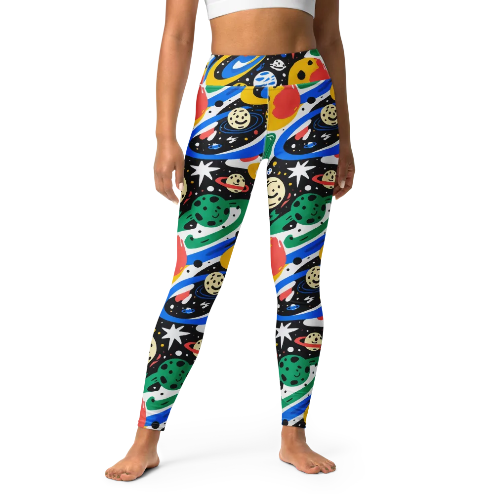 Rocket Carnival on Yoga Leggings — Front