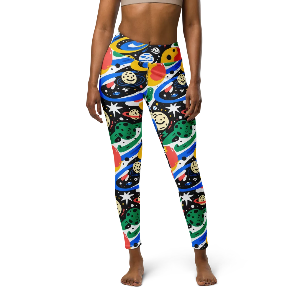 Rocket Carnival on Yoga Leggings — Front