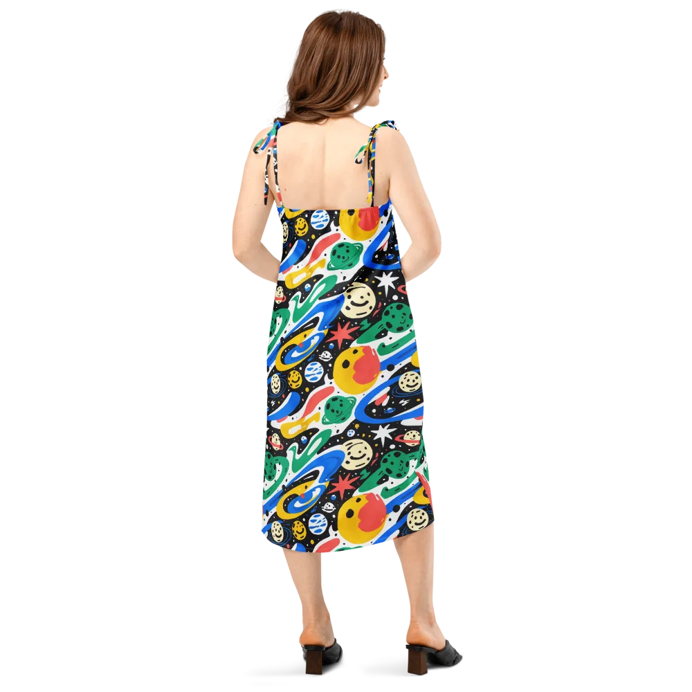 Rocket Carnival on Slip Dress — Back