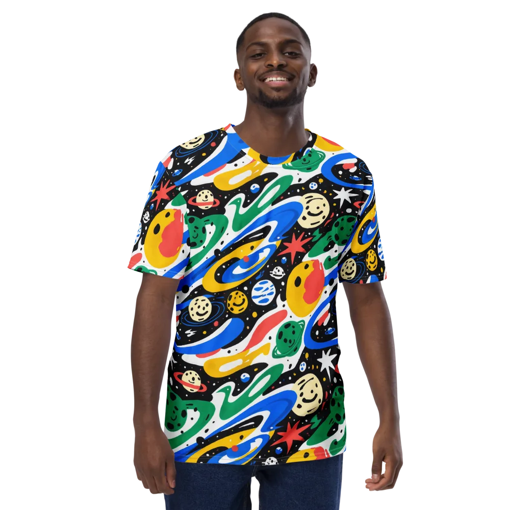 Rocket Carnival on Men's Crew Neck T-Shirt — Front