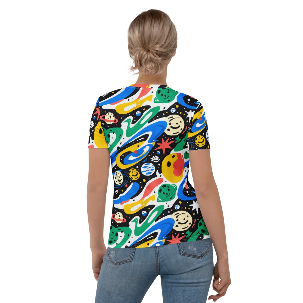 Rocket Carnival on Women's Crew Neck T-Shirt — Back