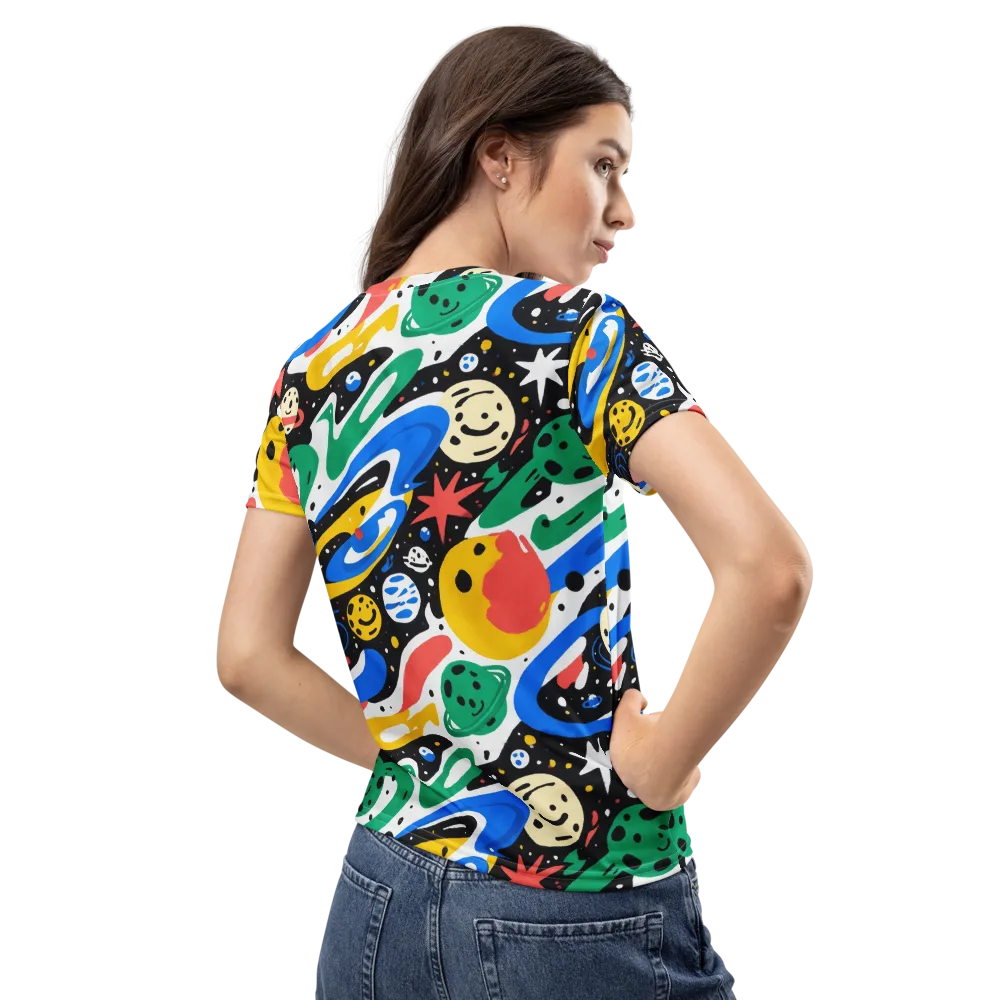 Rocket Carnival on Women's Crew Neck T-Shirt — Back