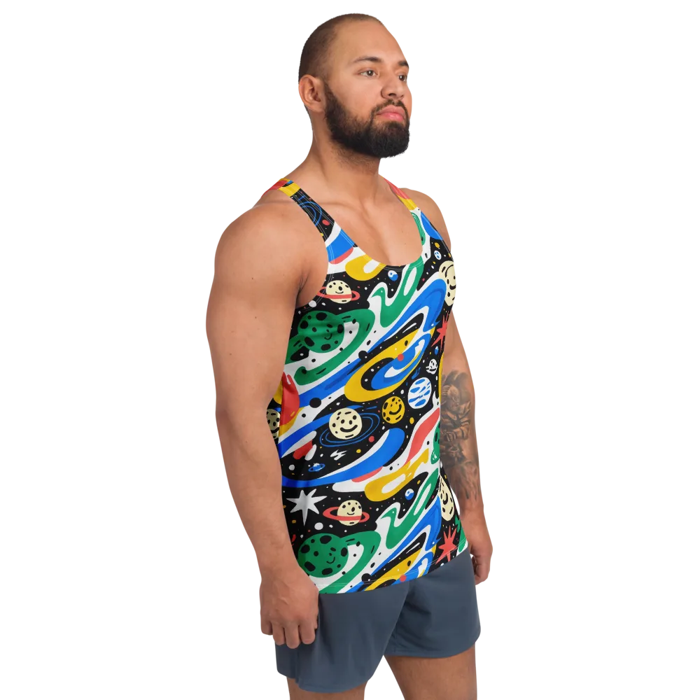 Rocket Carnival on Men's Tank Top — Right Front