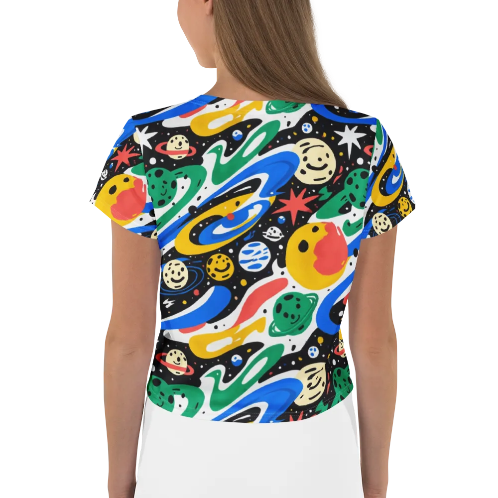 Rocket Carnival on Crop Tee — Back