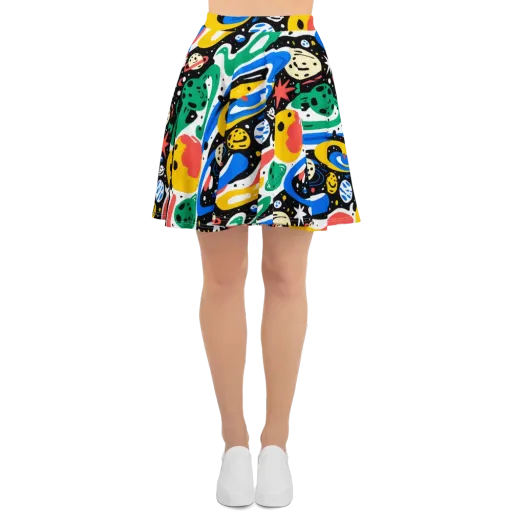 Rocket Carnival on a Skater Skirt
