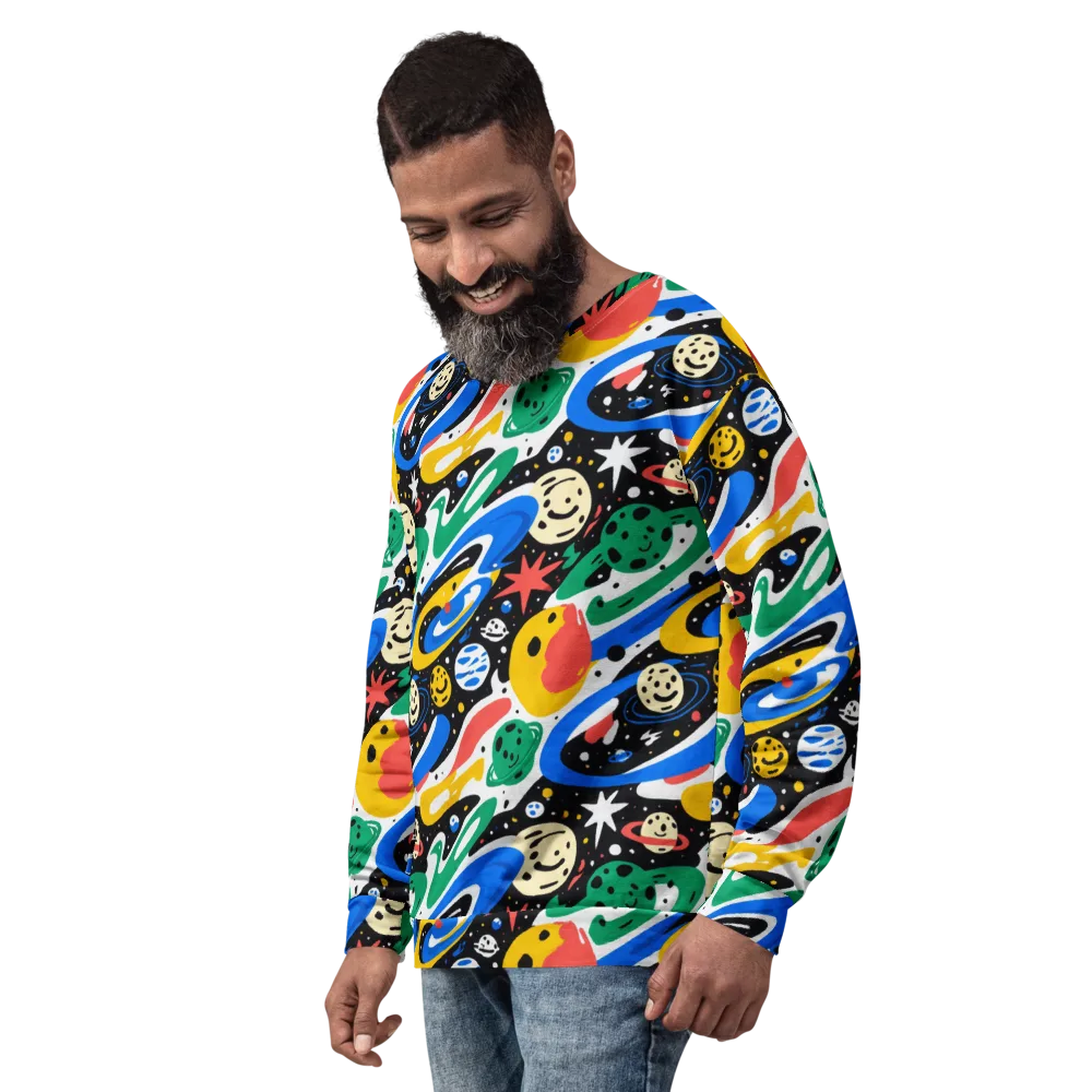 Rocket Carnival on Sweatshirt — Left Front