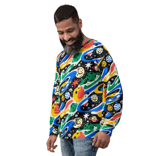 Rocket Carnival on a Sweatshirt
