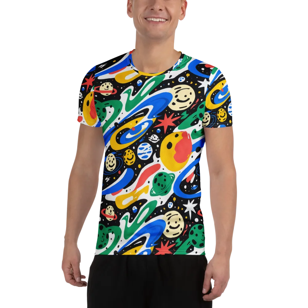 Rocket Carnival on Men's Athletic T-Shirt — Front