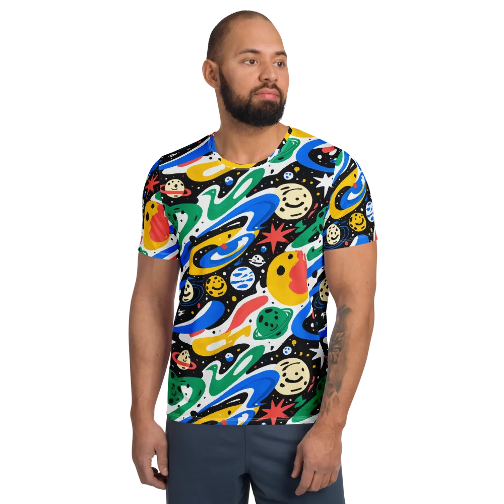 Rocket Carnival on Men's Athletic T-Shirt — Front