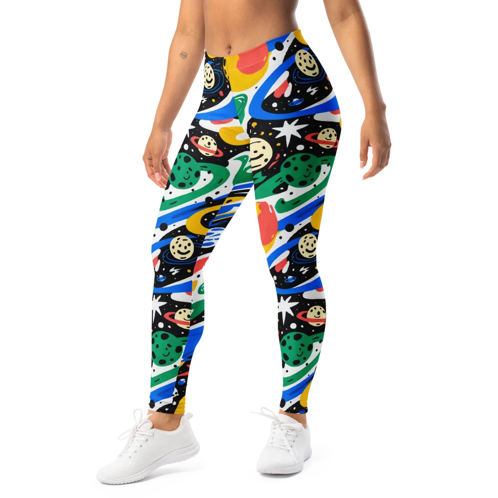 Rocket Carnival on Leggings — Left Front