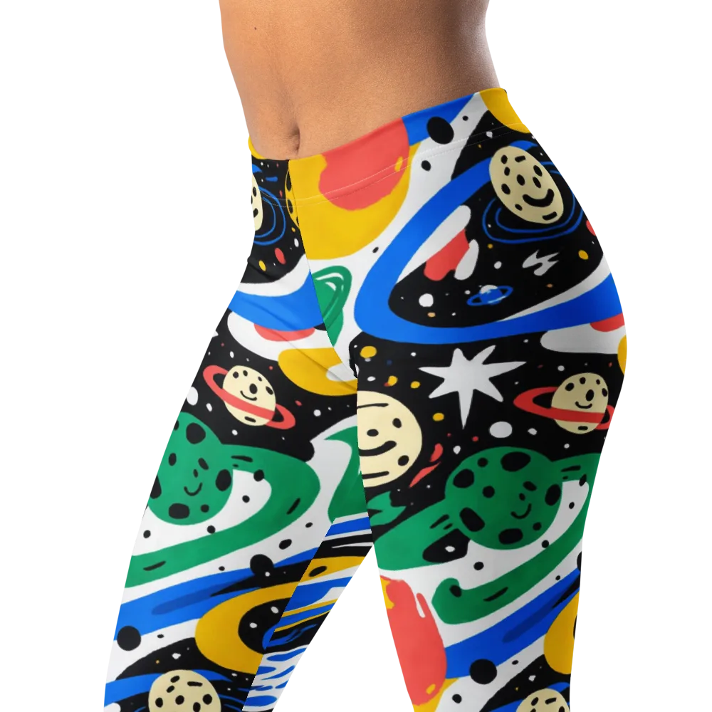 Rocket Carnival on Leggings — Left Front